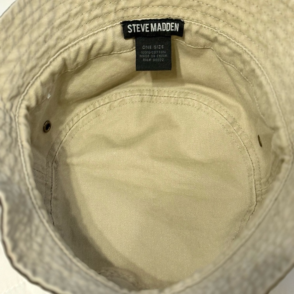 SOLD - Steve Madden Camo Utility Bucket Hat 100% Cotton One Size - Picture 5 of 9
